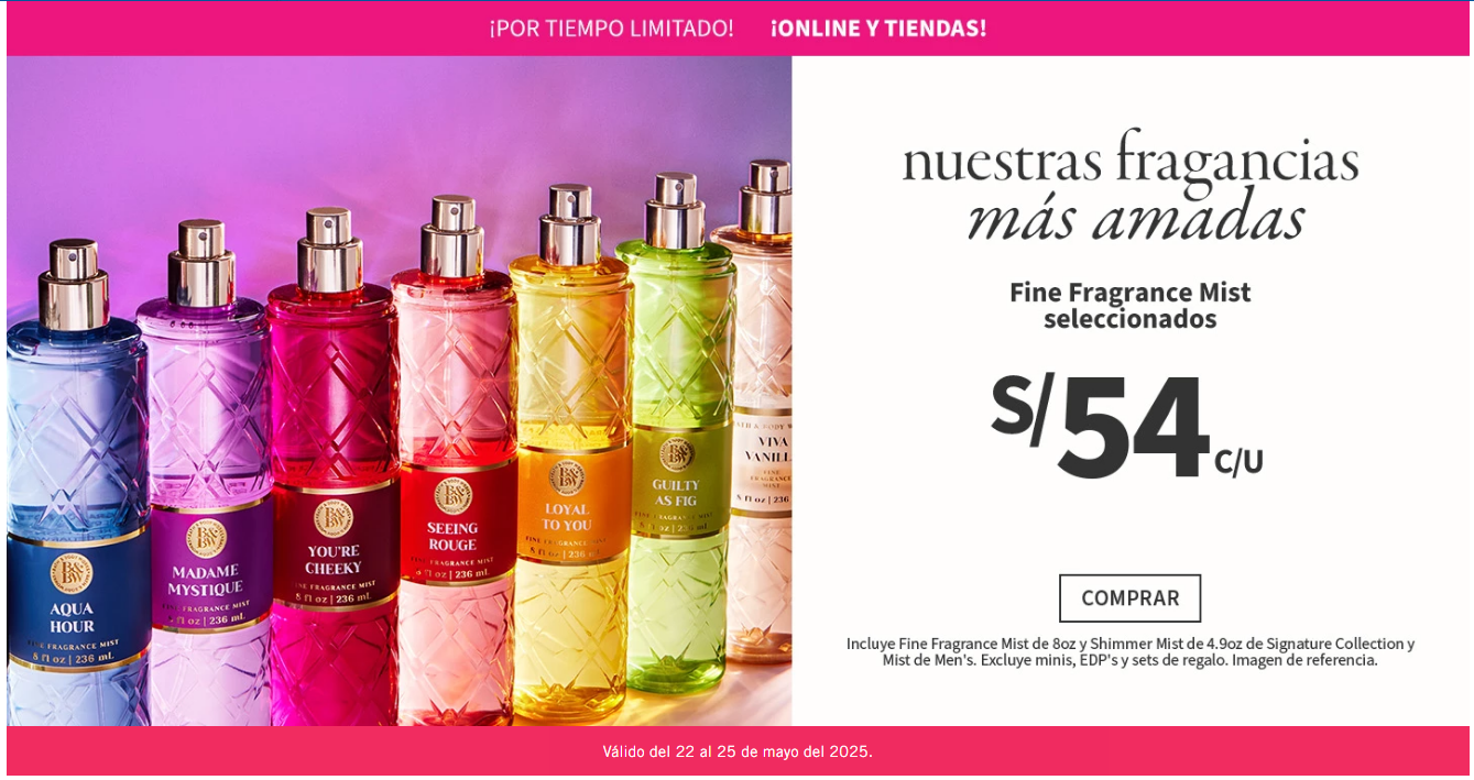 Fine Fragrance Mist seleccionados