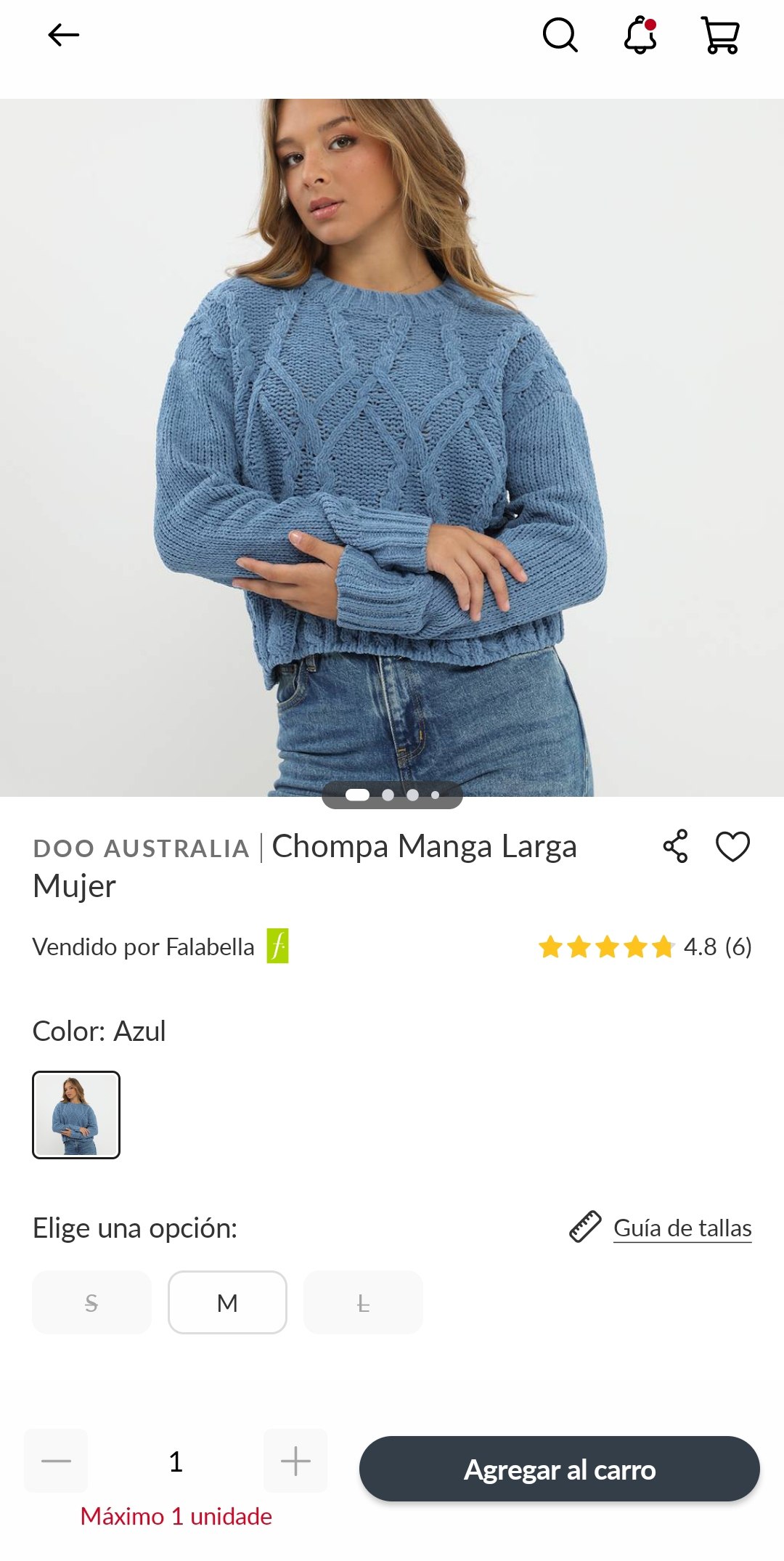 chompa manga larga mujer doo australia