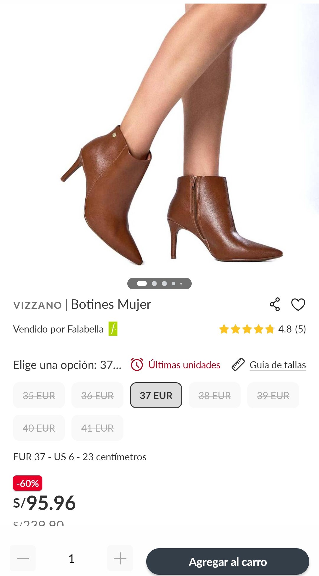 botines mujer