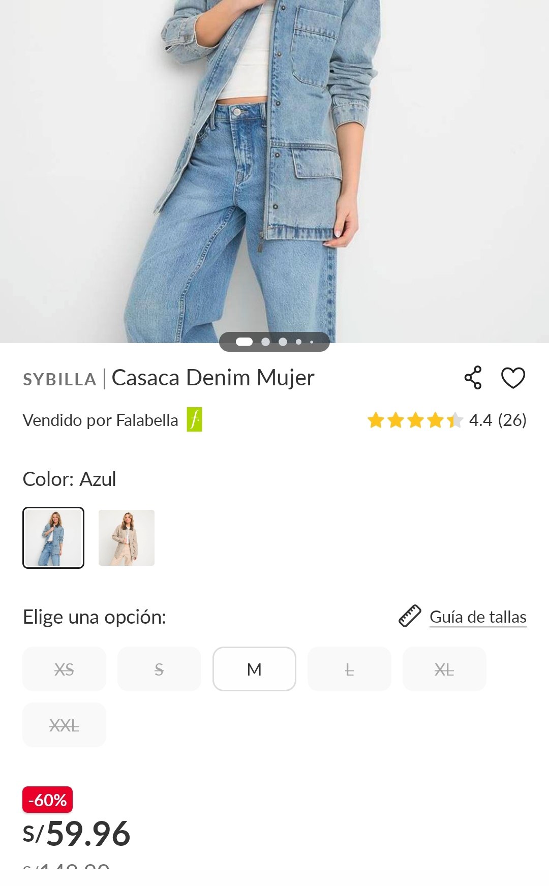 casaca denim para mujer Sybilla