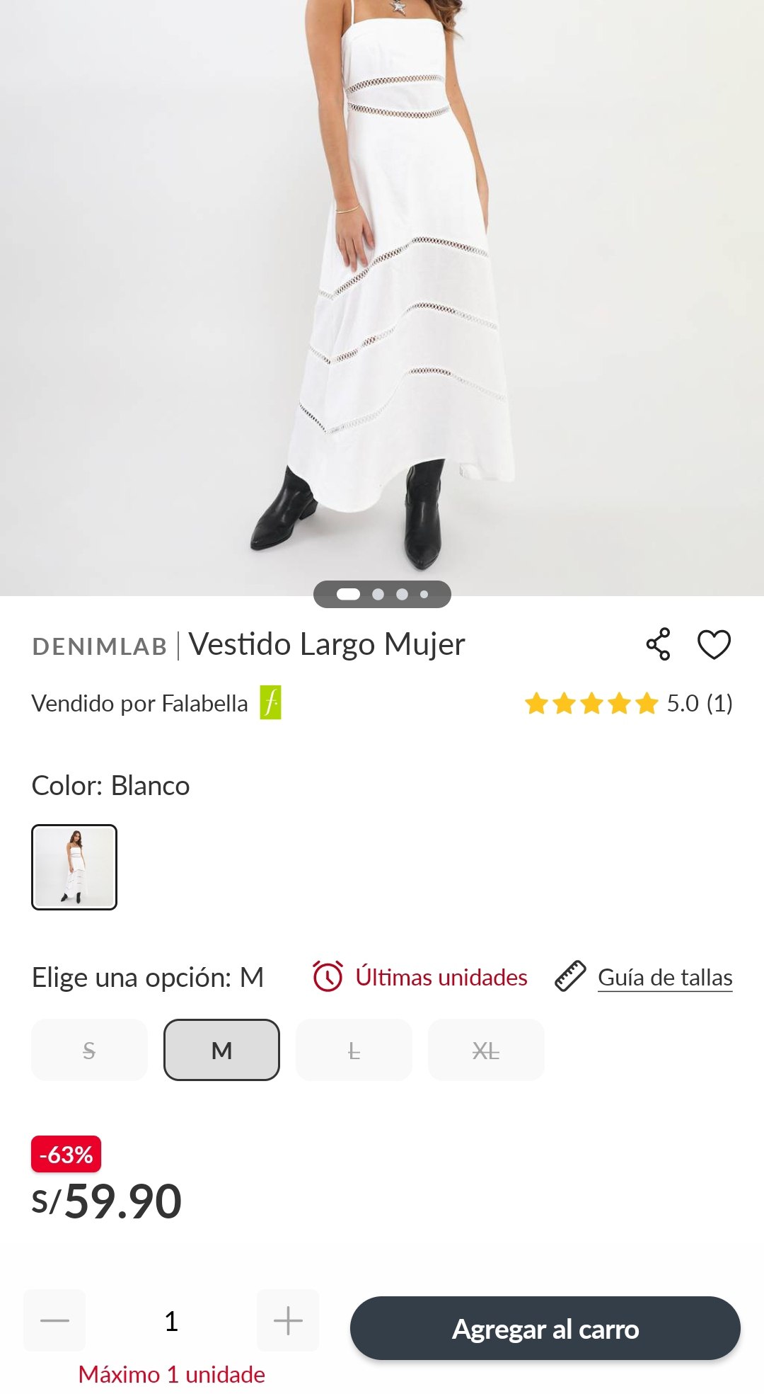 vestido largo para mujer